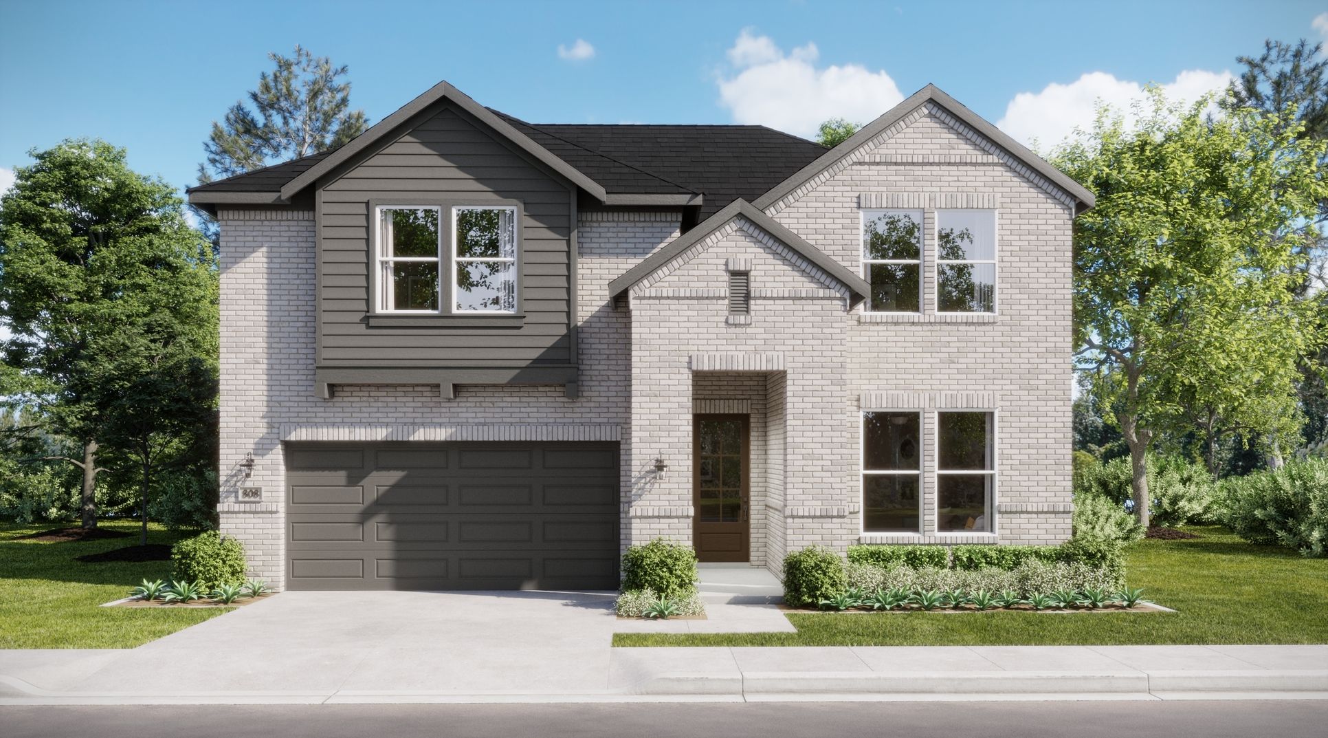 Summer Crest - Solace - Cottage Elevation - Exterior Rendering - Risewell Homes