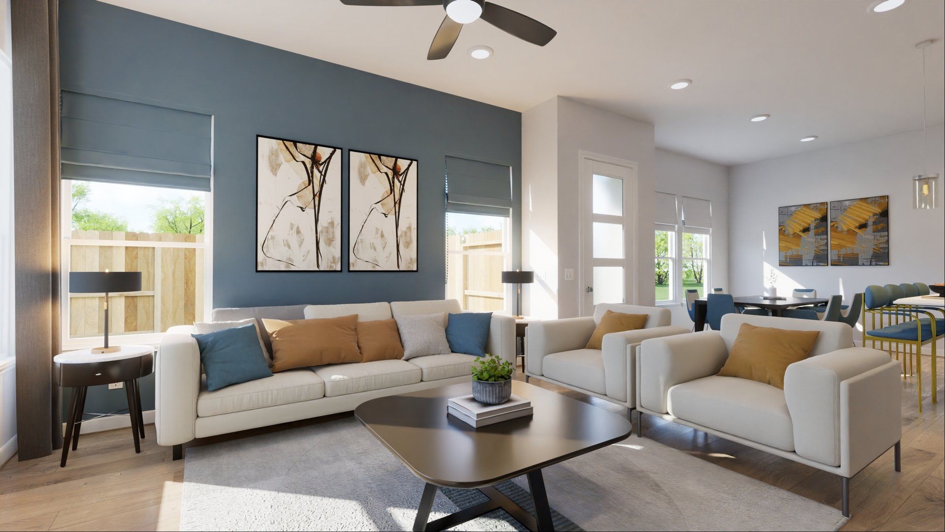 Duets at Novel - Aria Grace - Great Room - Rendering