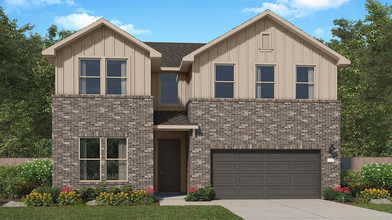 The Canopies - Miller Plan 4057 - Elevation A - Hill Country - Renderings