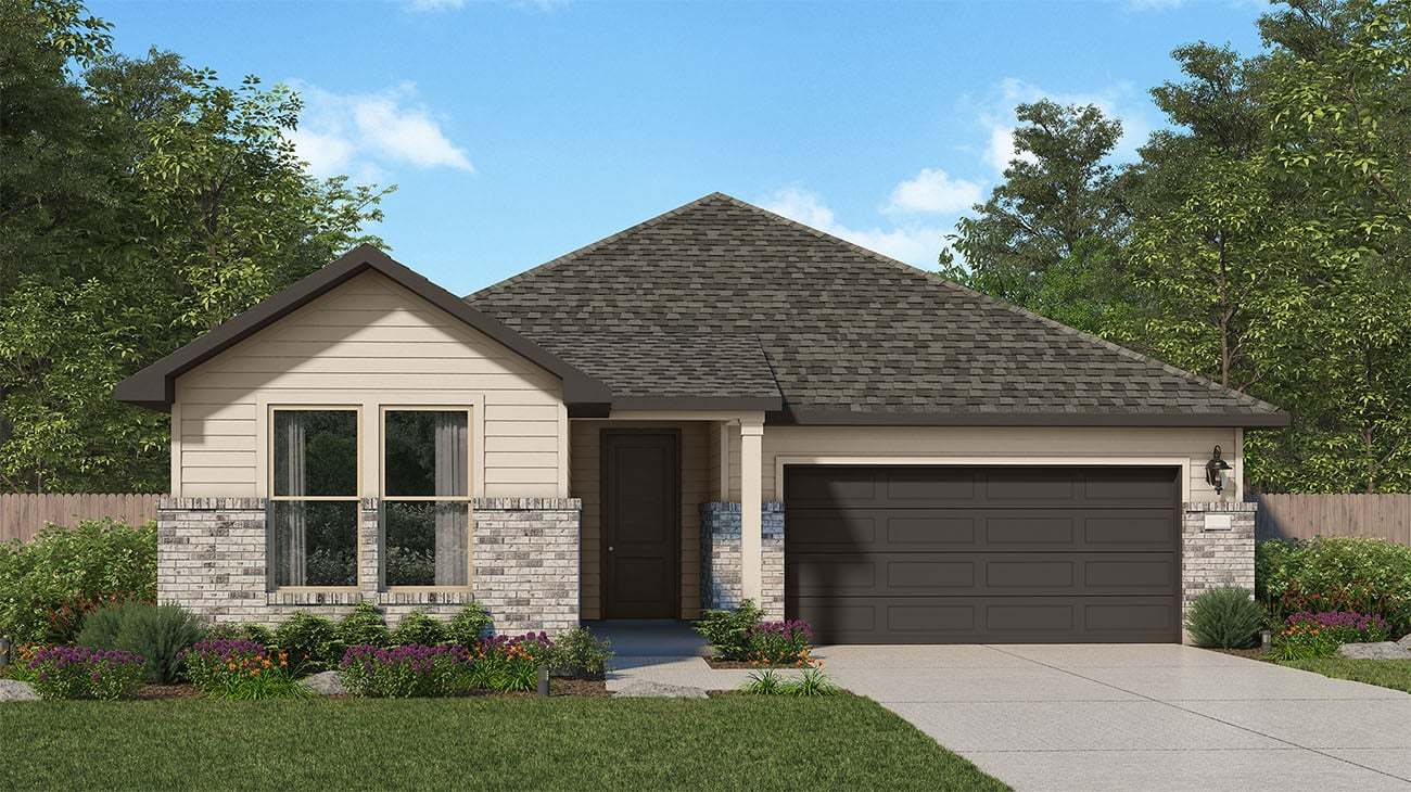 The Canopies - Hollis Plan 4008 - Elevation B - Farmhouse - Renderings
