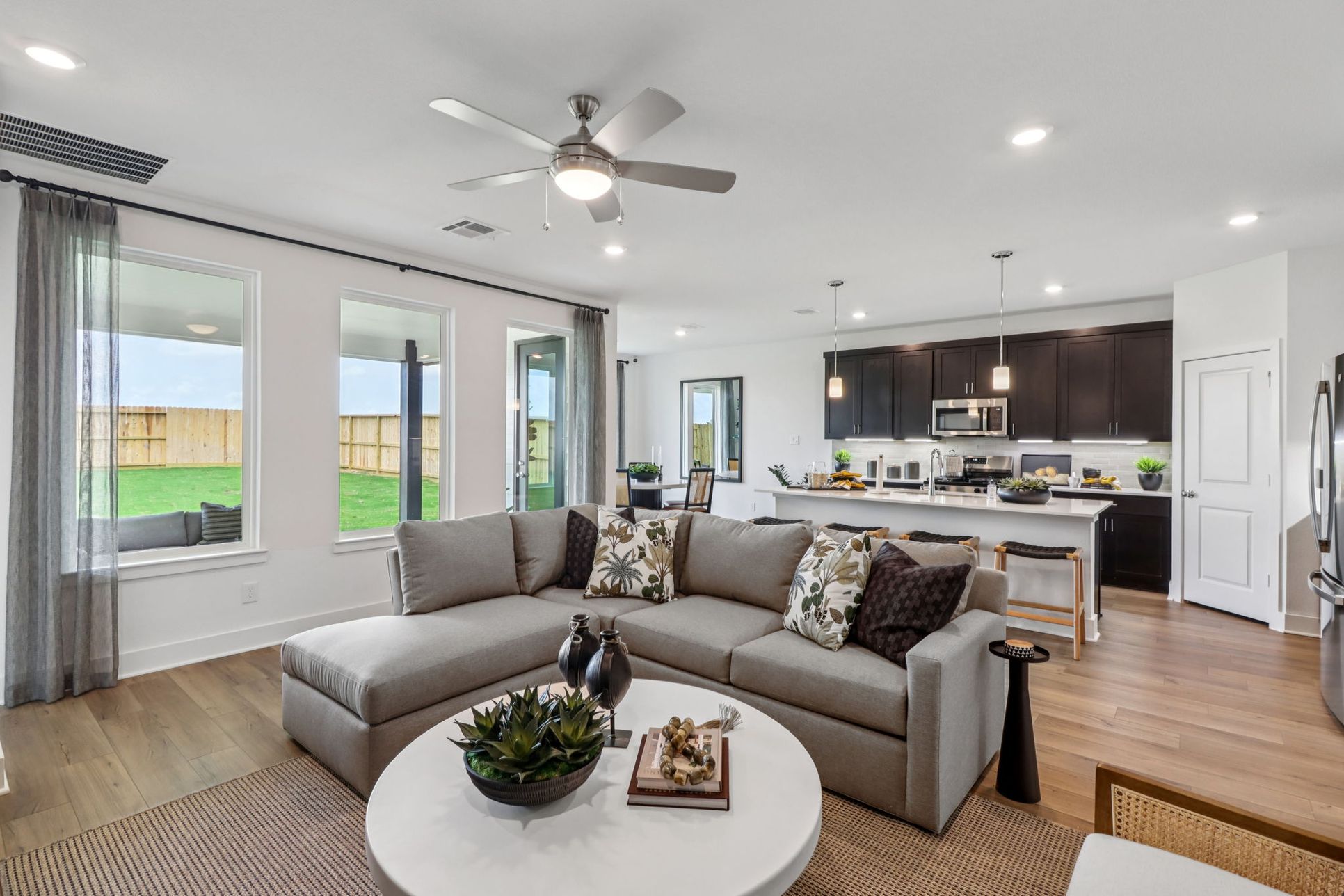 Oakberry Trails - Miller - Great Room - Model Photography