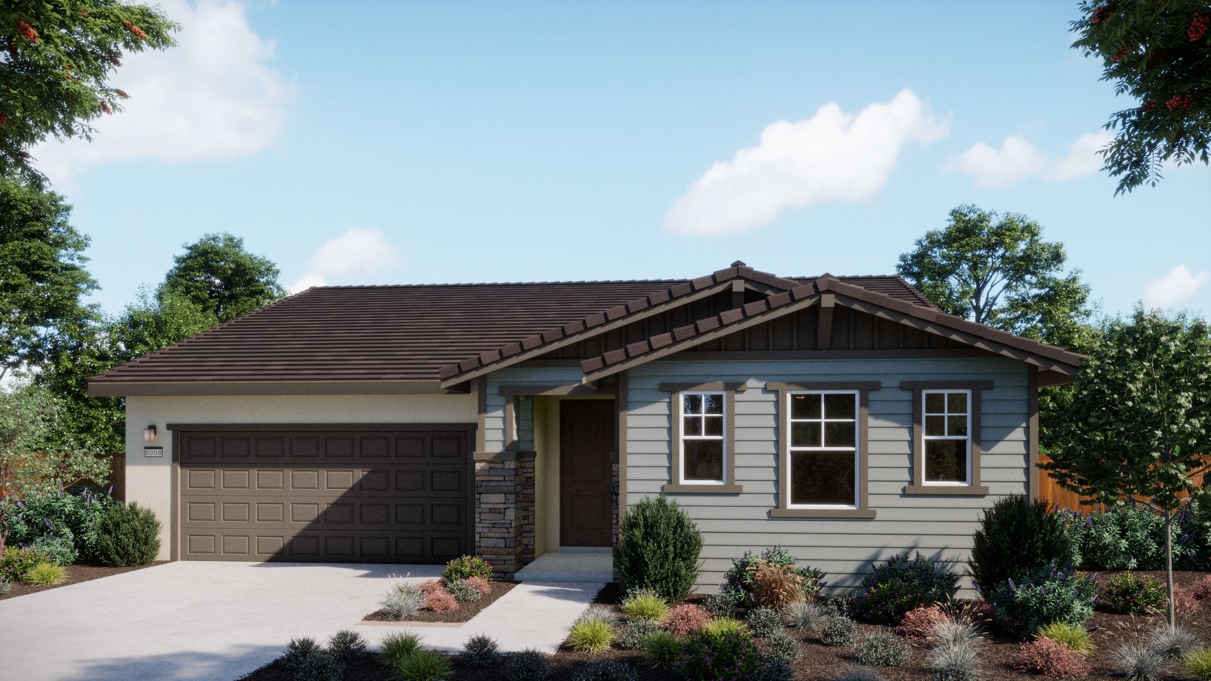 Bungalows at Natomas - 4504 - Craftsman - Renderings