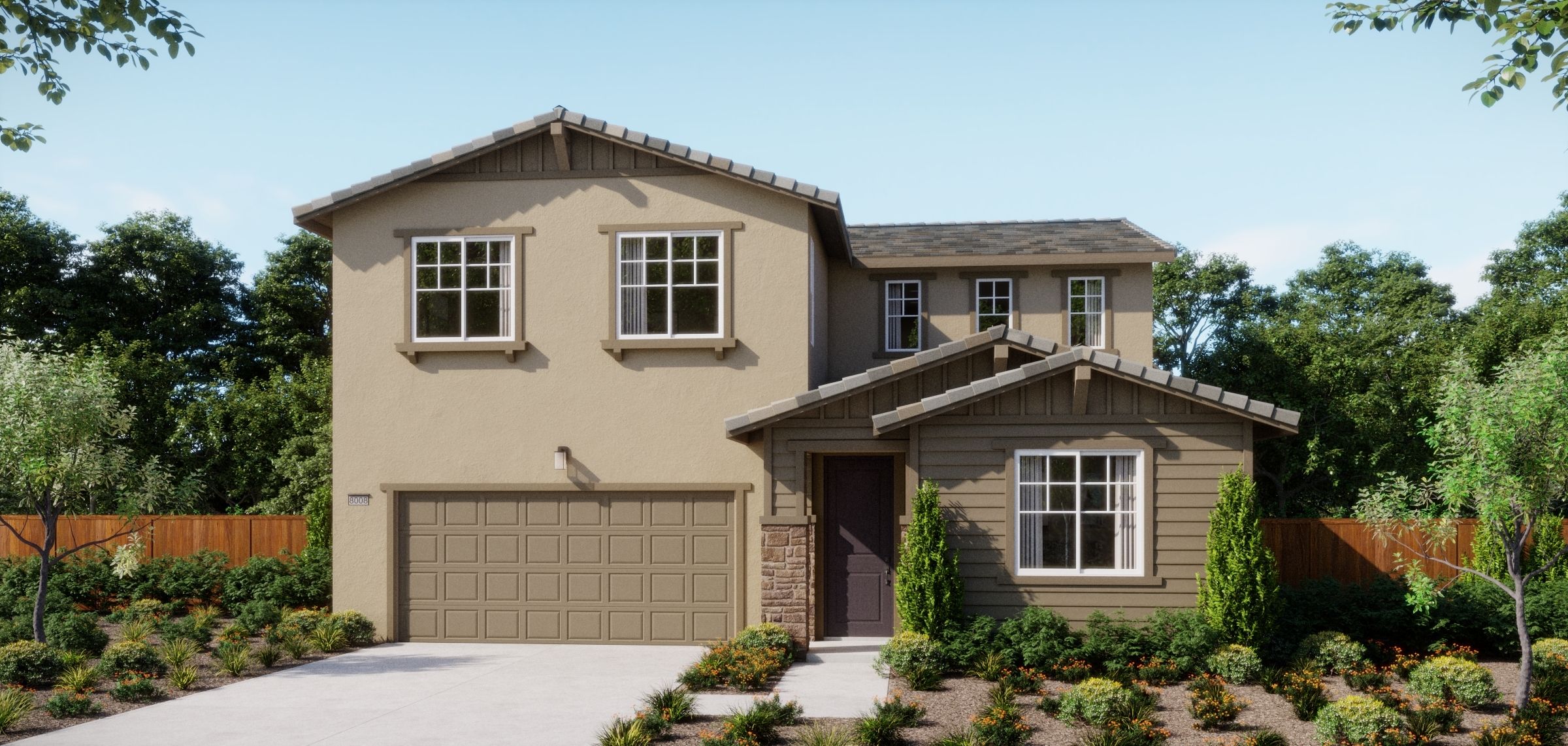 Cottages at Arbor Ranch - Plan 4002 - Elev C - Renderings