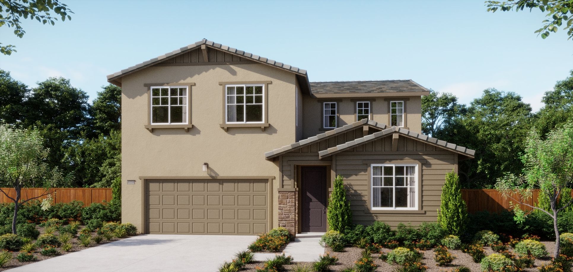 Cottages at Arbor Ranch - Plan 4002 - Elev C - Renderings
