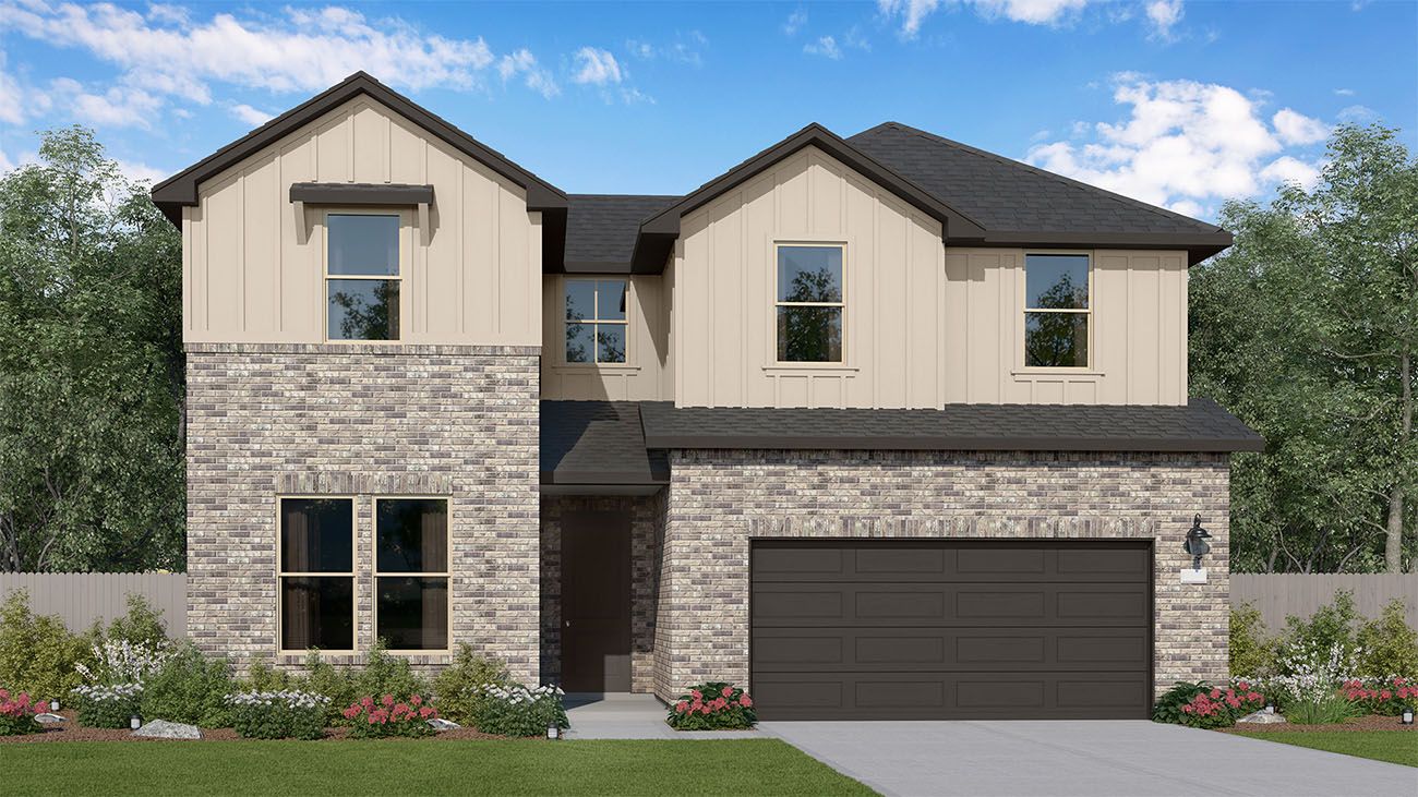 Residences at Oakberry - Kennedy A Dark Garage Renderings