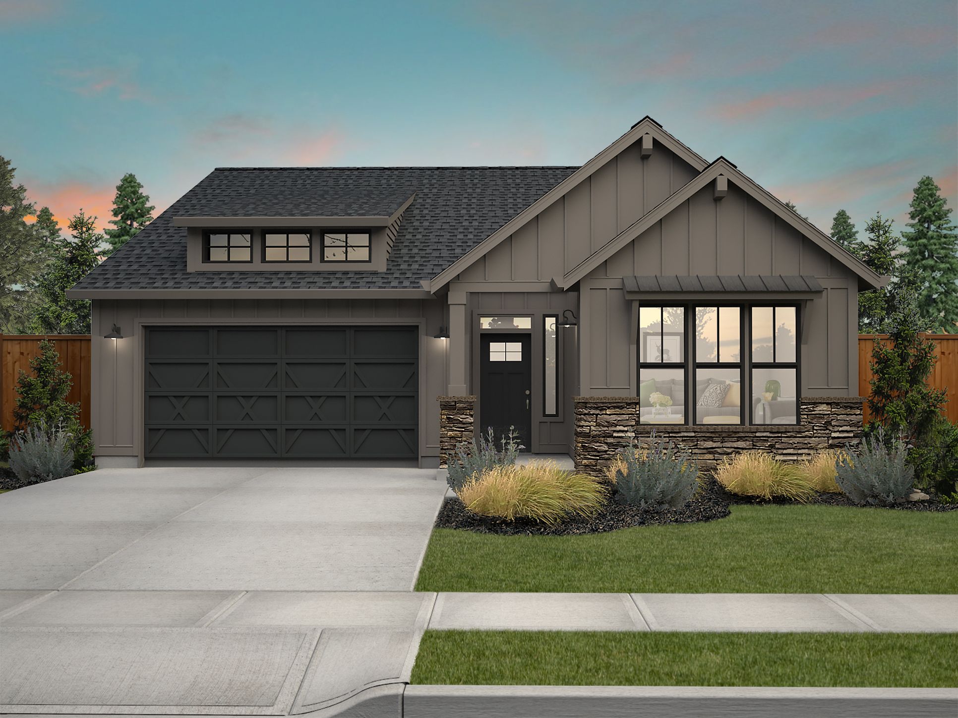 Exterior:Farmhouse with Stone