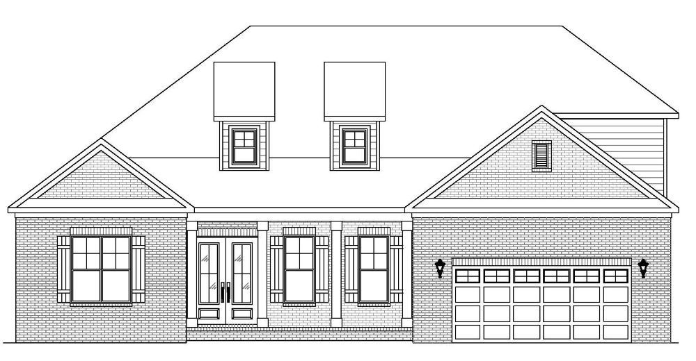 The Morgan at Ardley:Single level home with upstairs bonus and bath addition