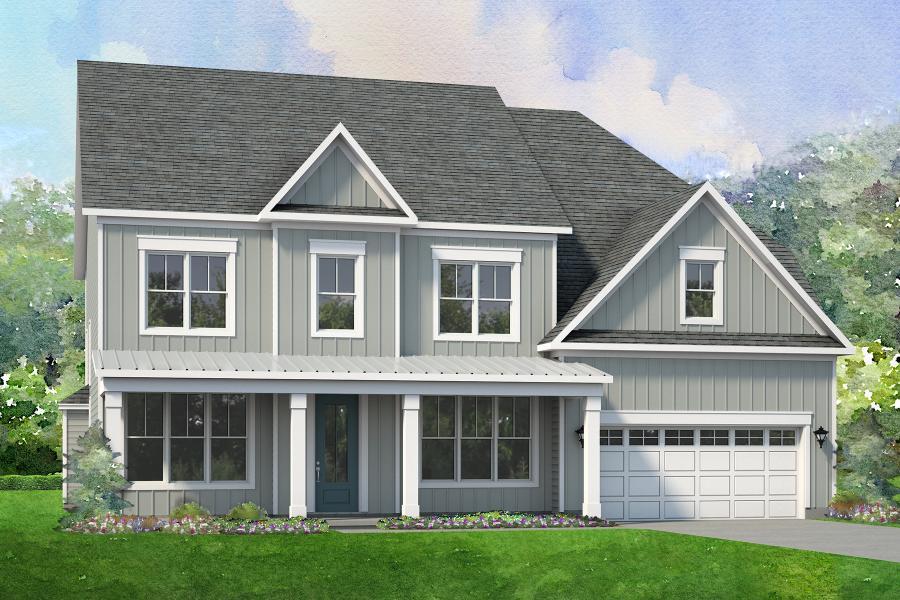 Exterior:Elevation B Farmhouse