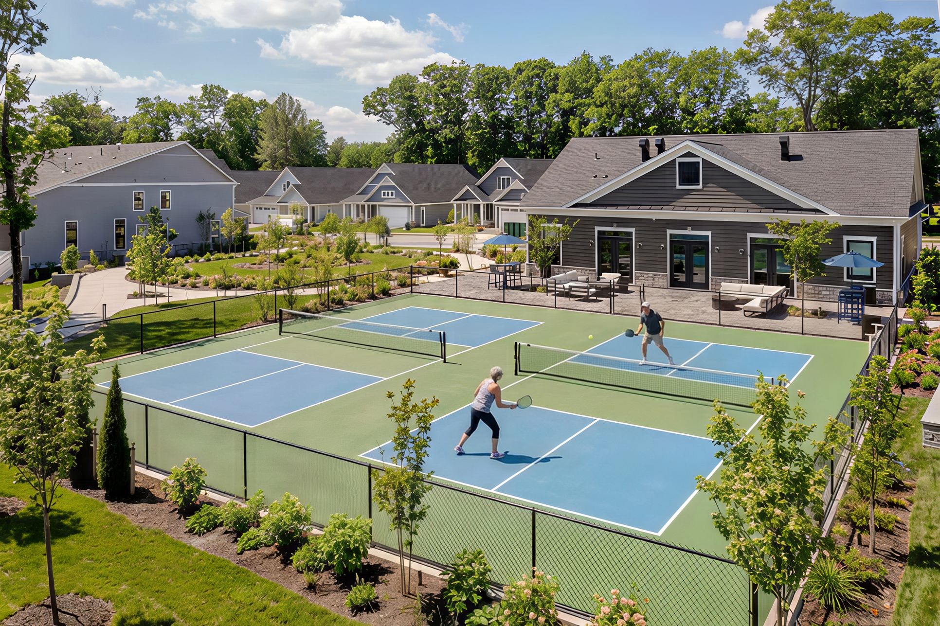 Make memories at our newly opened clubhouse featuring gathering space, fitness, and pickleball