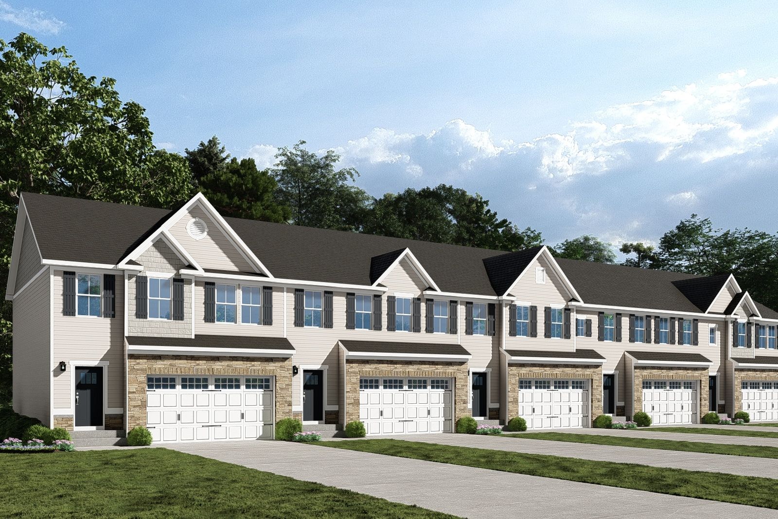 New Townhomes in a Convenient Location Near Cox Mill School District