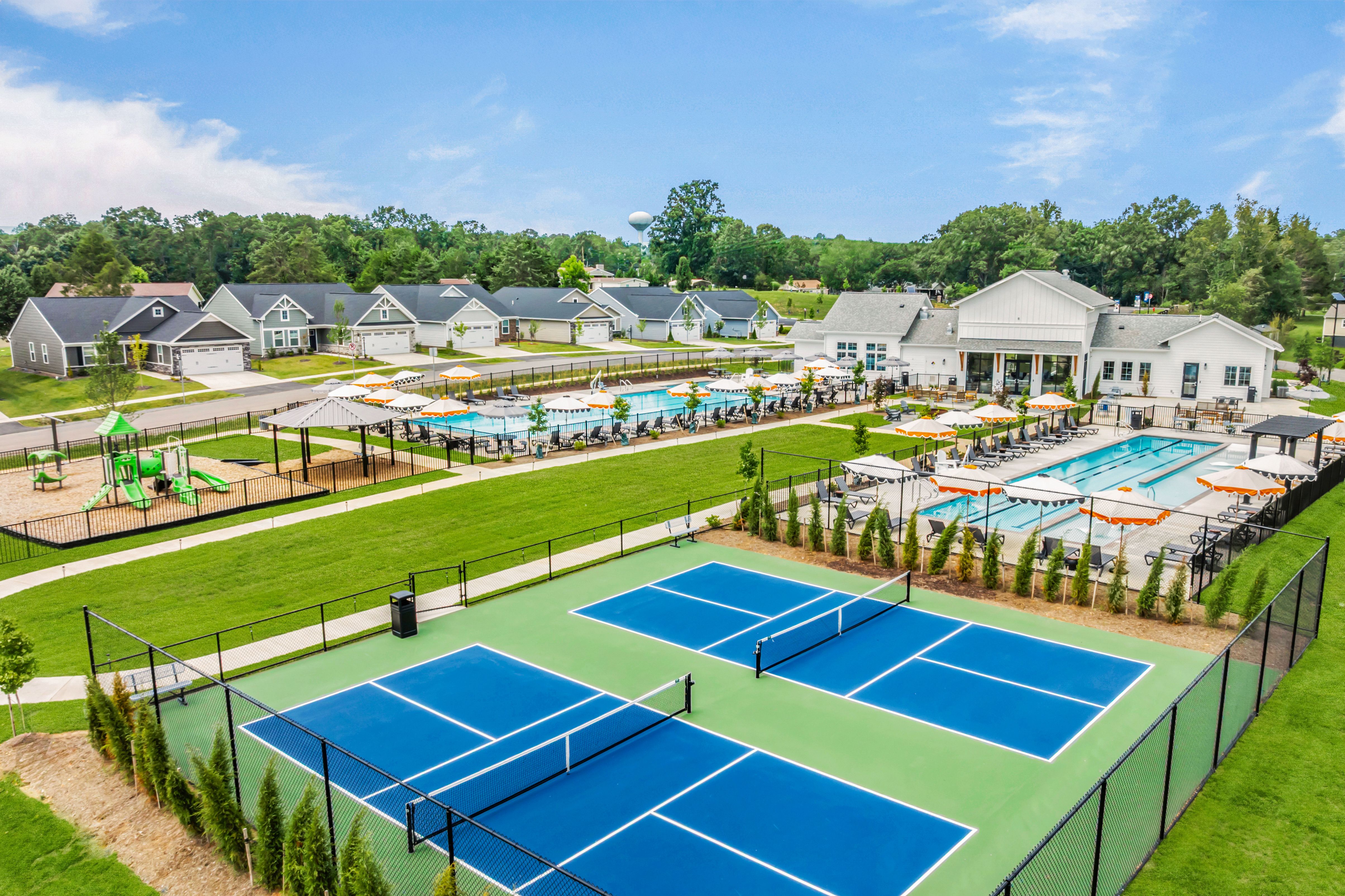 Enjoy a clubhouse &amp; fitness center, zero-entry pool w/ lap lanes &amp; sun shelf, recreational pool, fire pit, pickleball, playground &amp; more, ready-to-use now. Schedule your visit to learn more.