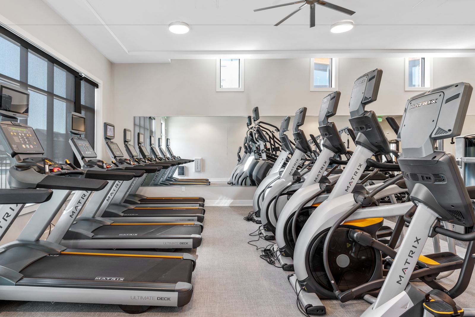 Stay Fit Close to Home with Greenleigh's Fully Equipped Fitness Center:You won't have to travel far to stay fit - the Greenleigh fitness center offers everything from cardio to weights.