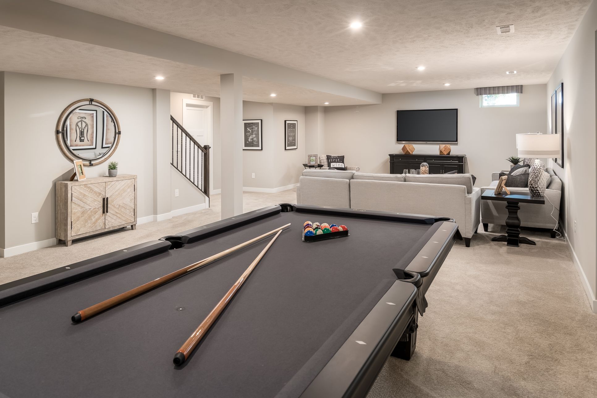 INCLUDED FINISHED BASEMENT FOR MORE ENTERTAINING SPACE