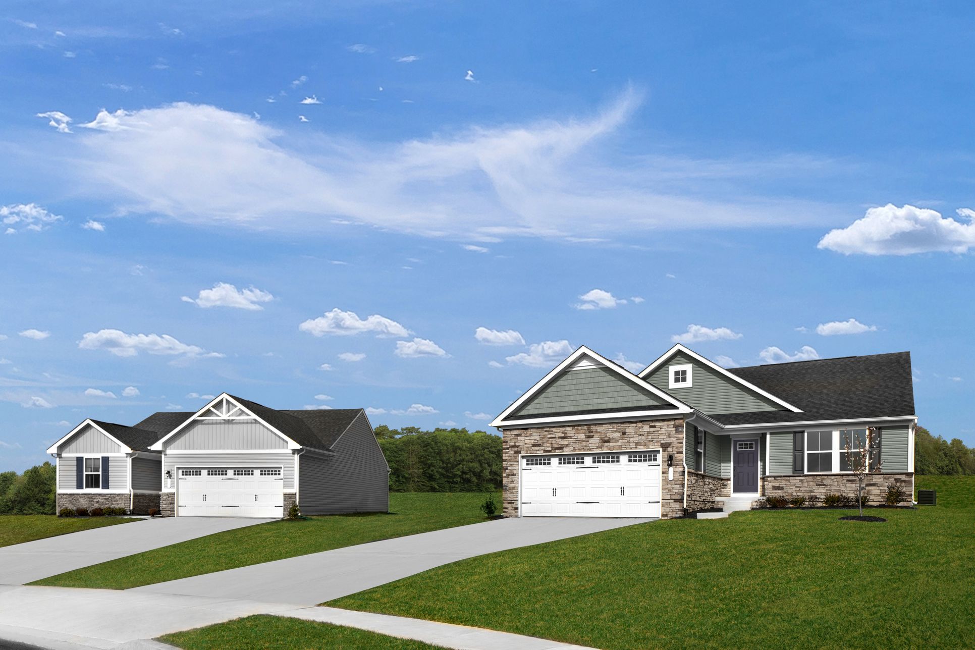 The largest low-maintenance homesites in Morgan County:Our homeowners love having extra space and privacy between neighbors, plus the ease of living with provided lawn and snow care for a low HOA fee. Click here for a site map!