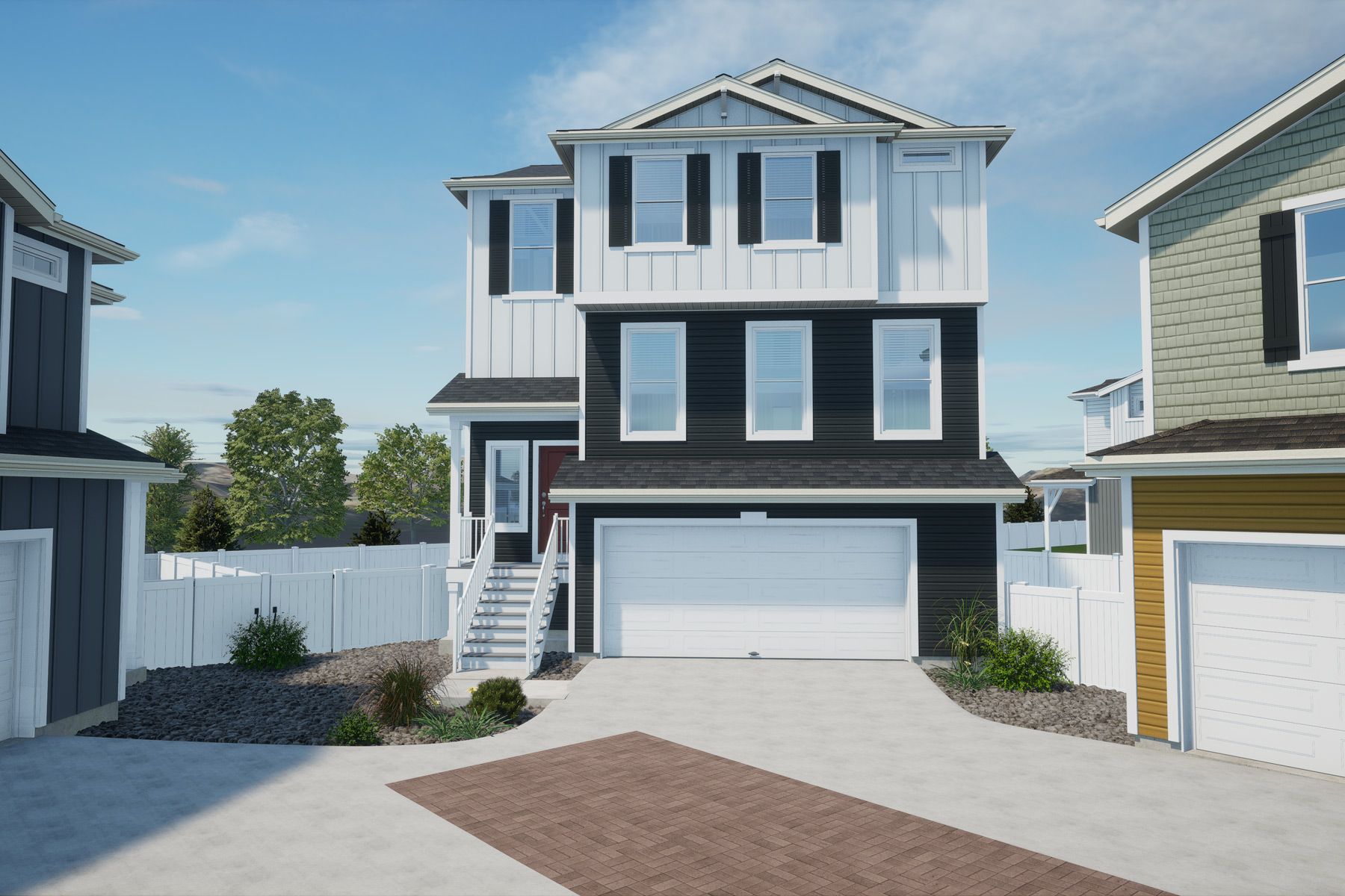 Coach House BLR Clydesdale Elevation C:Rendering of Coach House Clydesdale Elevation C