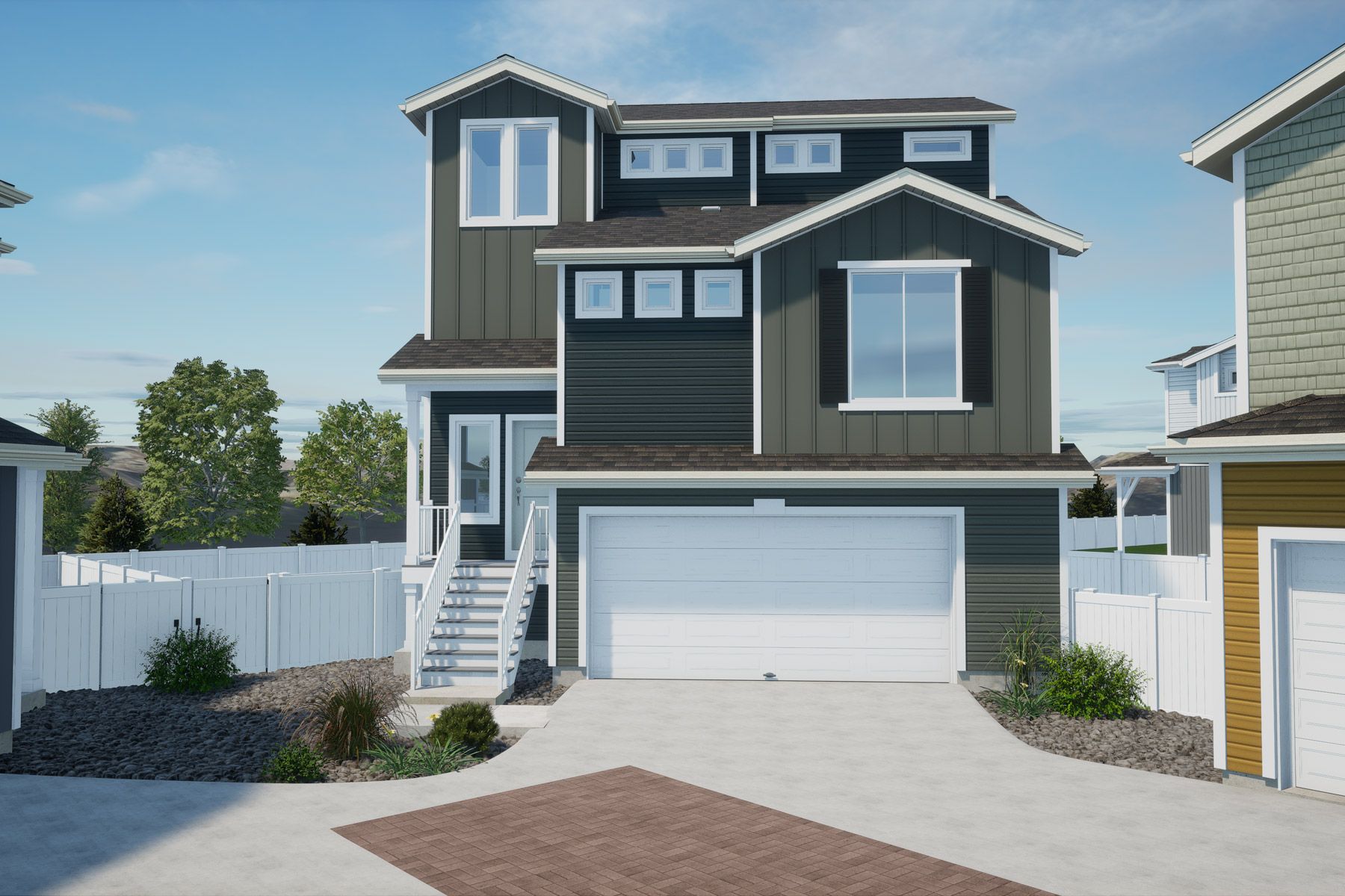 Haflinger Coach House BLR:Elevation A Color Scheme 4