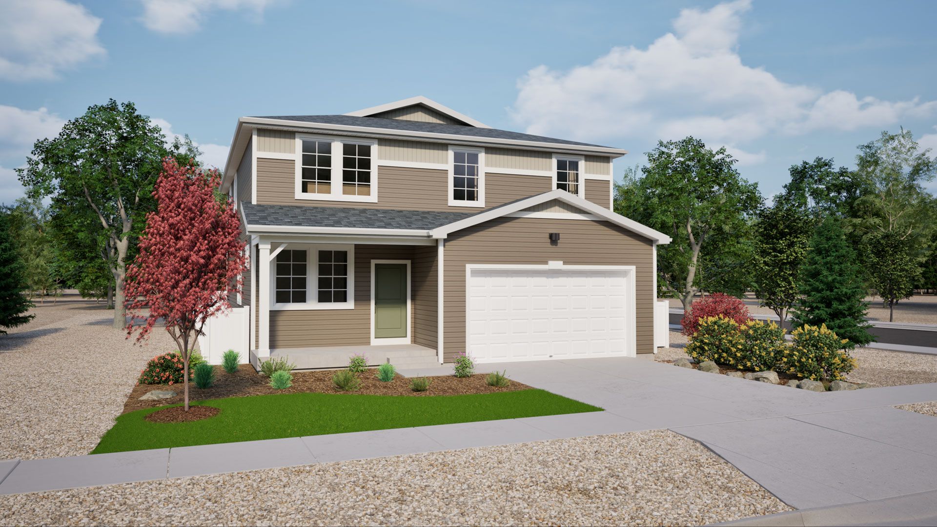 973 Triumph Brio Collection Bradley Heights:Rendering of Elevation H