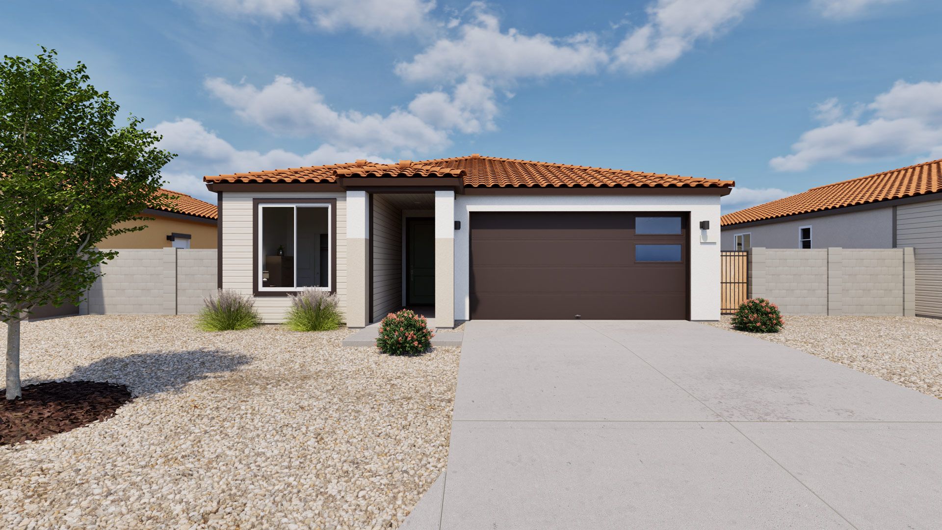 Goldenrod:This is our Goldenrod Floorplan, elevation B, color 2 with stucco.