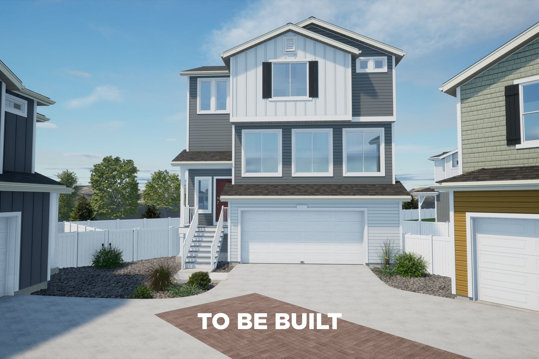 135 Clydesdale Coach House BLR:Digital rendering of Elevation C Color Scheme 1