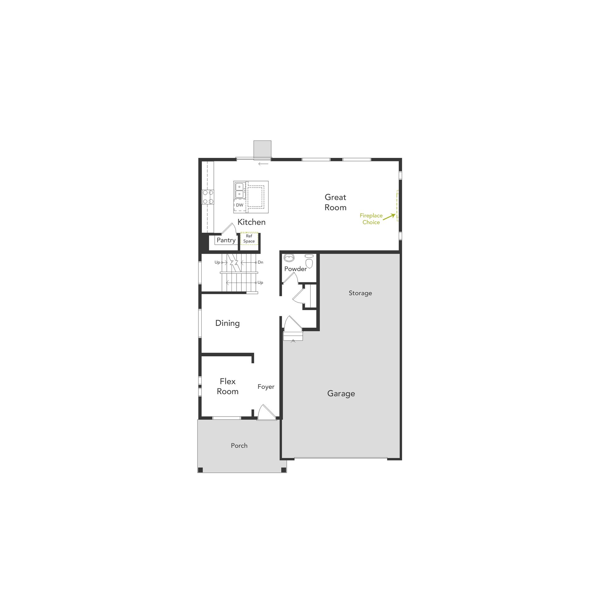 Triumph Floorplan First Floor:A view of the first floor