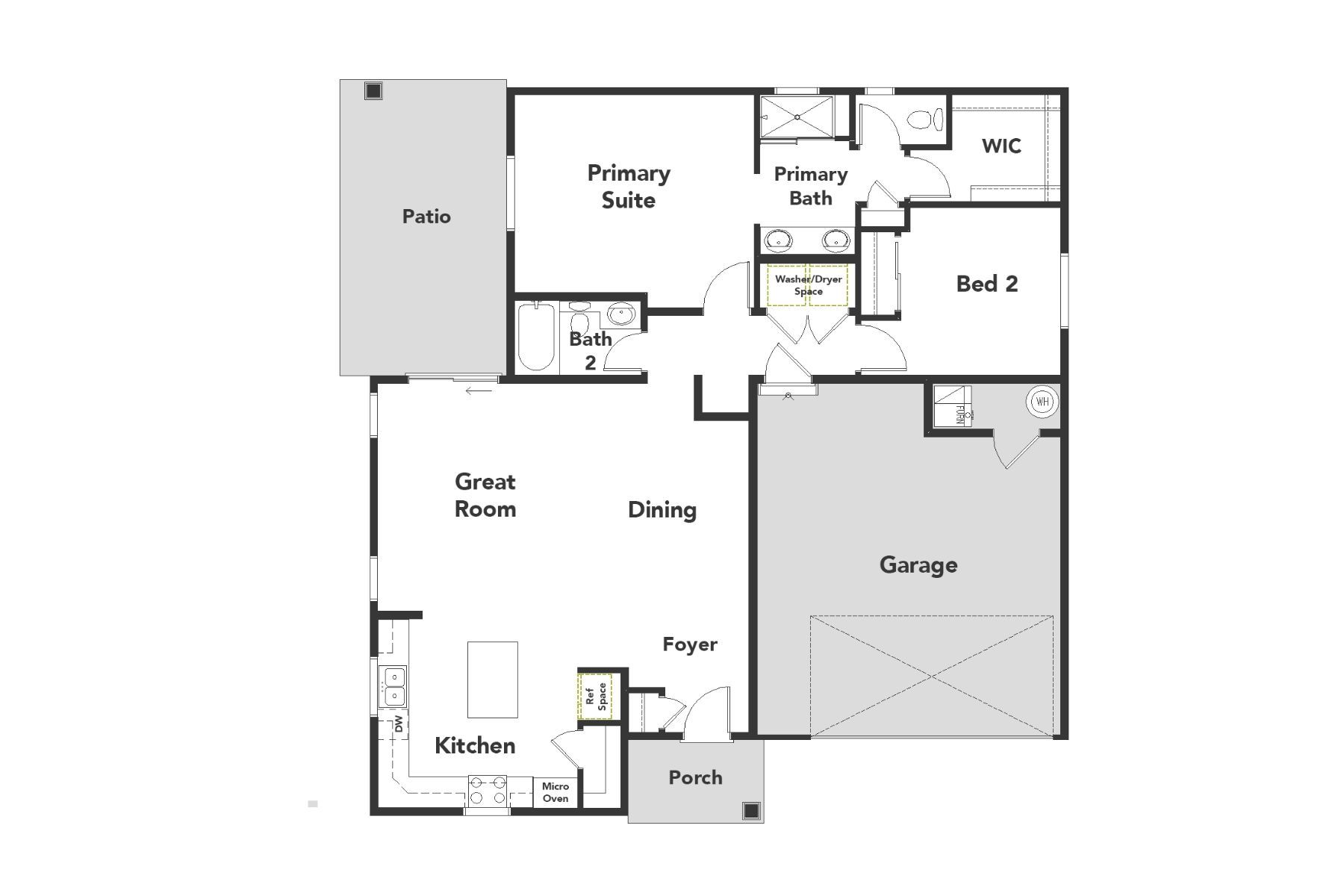 411 Sojourner First Floor:Floorplan