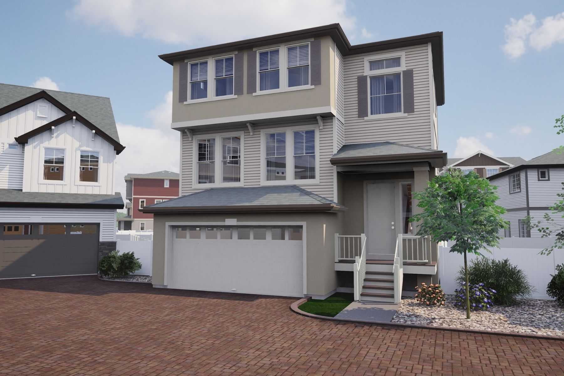 106-Volante EH Elev C TB4:Rendering of Volante Elev C BT4 Erie Highlands