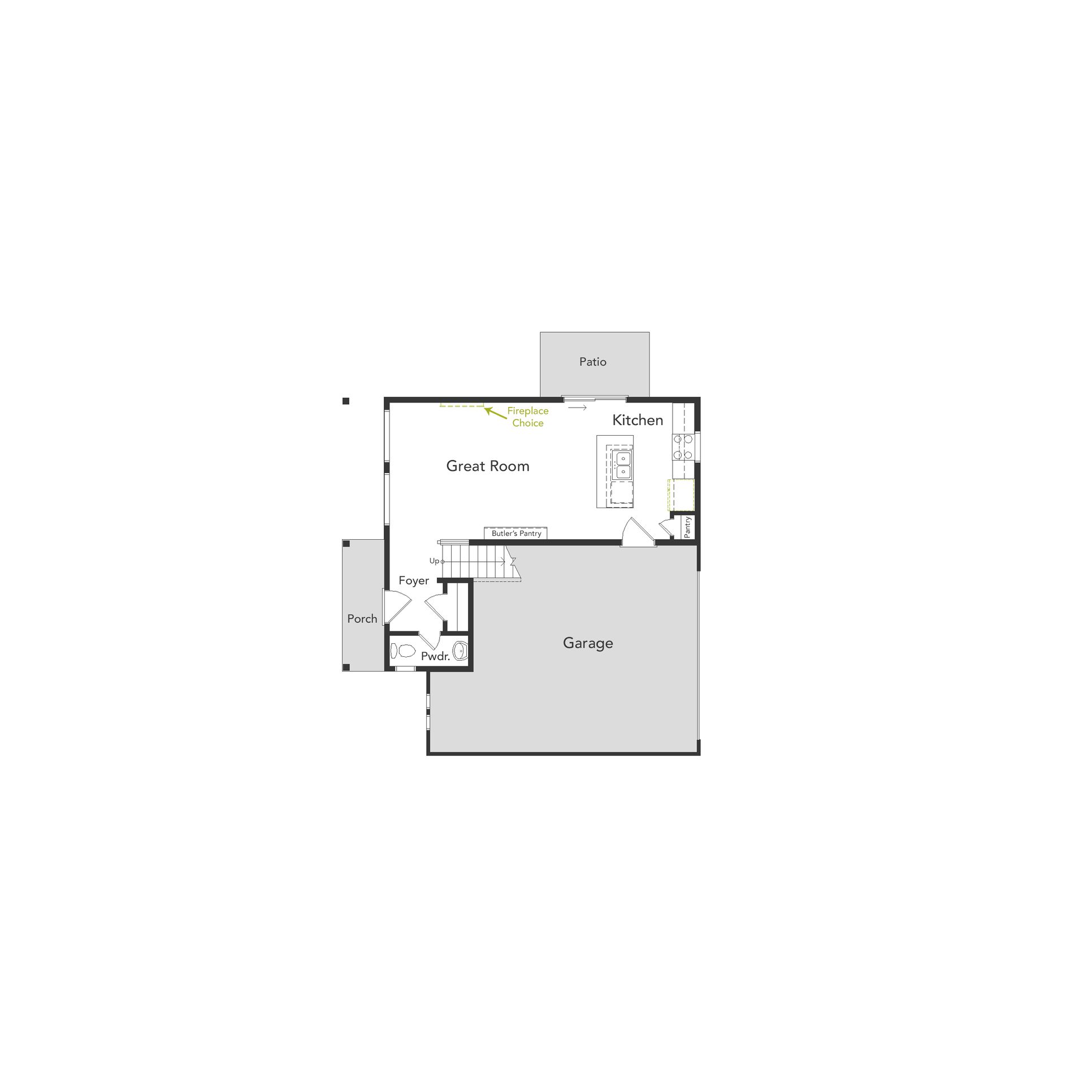 139 Frieberger Floorplan 1st Floor:Rendering of Frieberger floorplan, 1st floor