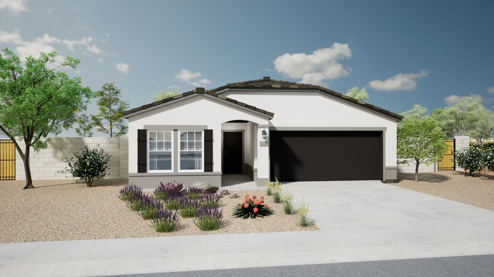 Barberry Elevation Rendering:This is a rendering of the Barberry home. Elevation B.