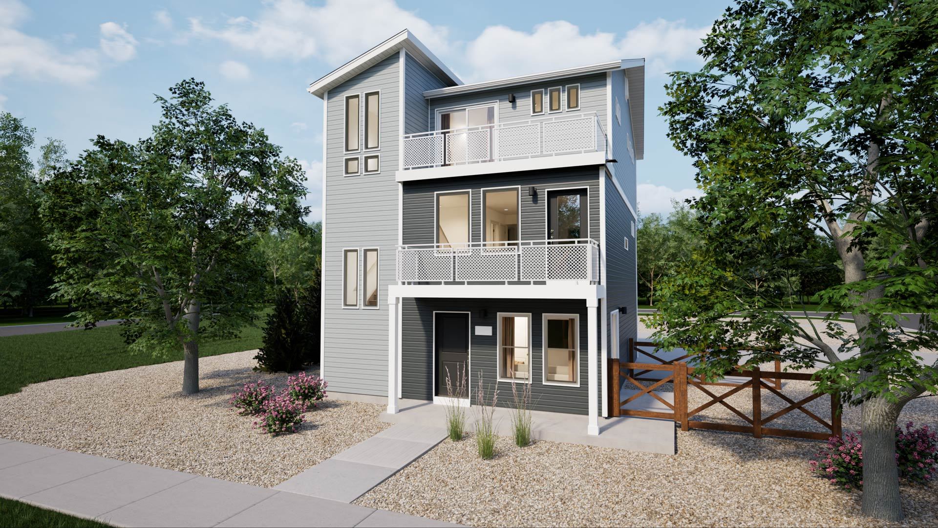 American Dream Rand Elevation B:Elevation B Rendering