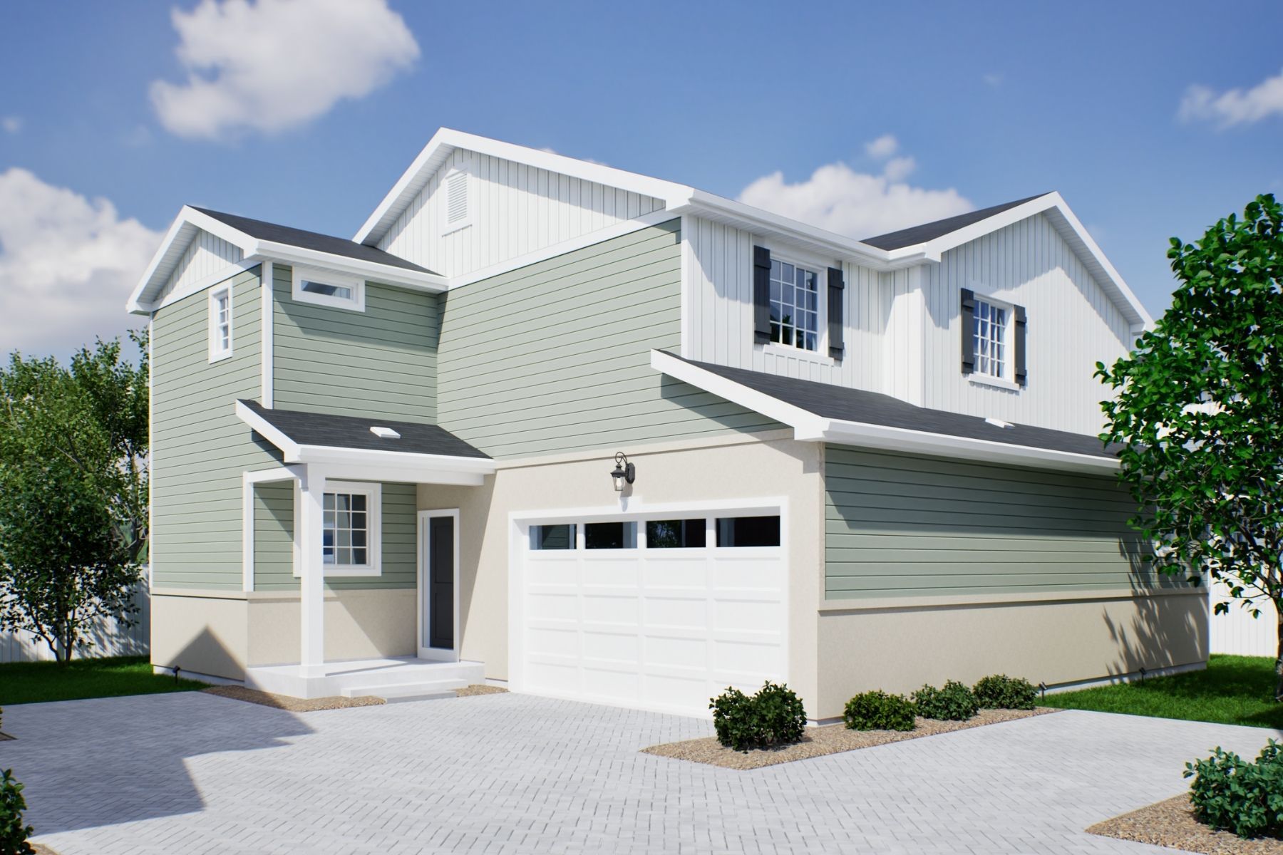 934-Griffin Elev A:Rendering of Griffin Elev A