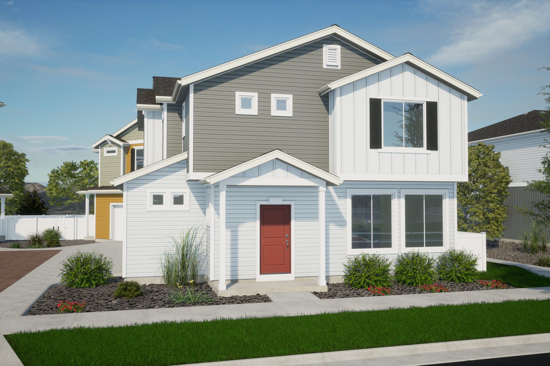 Coach House Shire Exterior:Elevation A Banning Lewis Ranch
