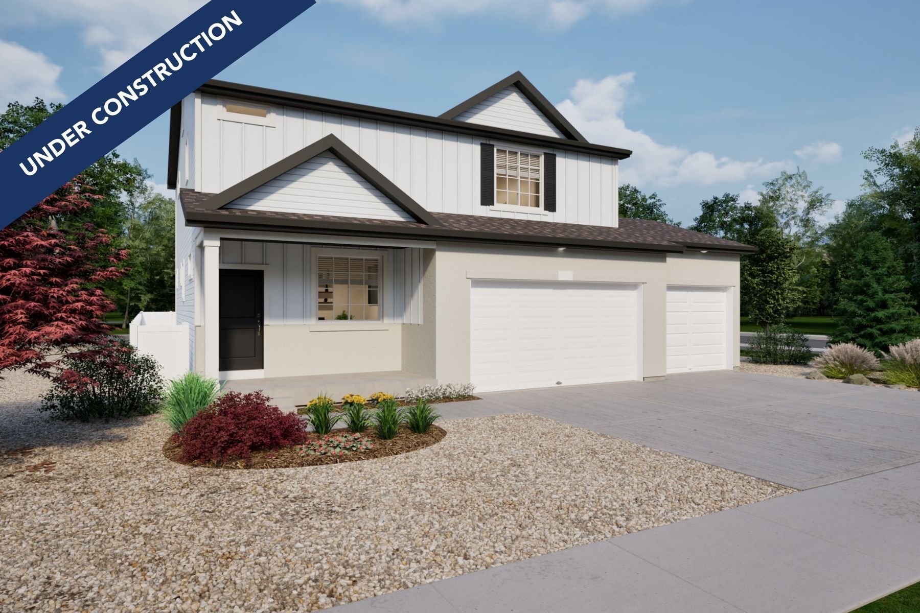 971 Neo TRR Elev E CS5 UC:Neo rendering of the front elevation E, color scheme CS5