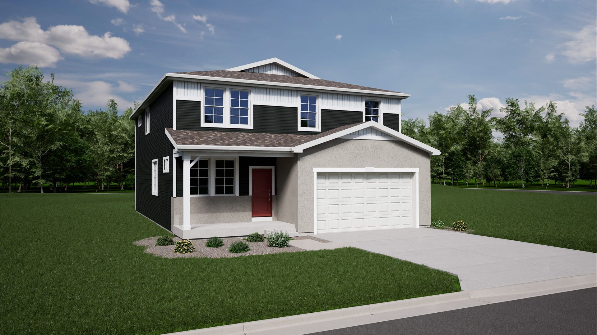 Triumph Elev F:Triumph Elev F 2-car garage