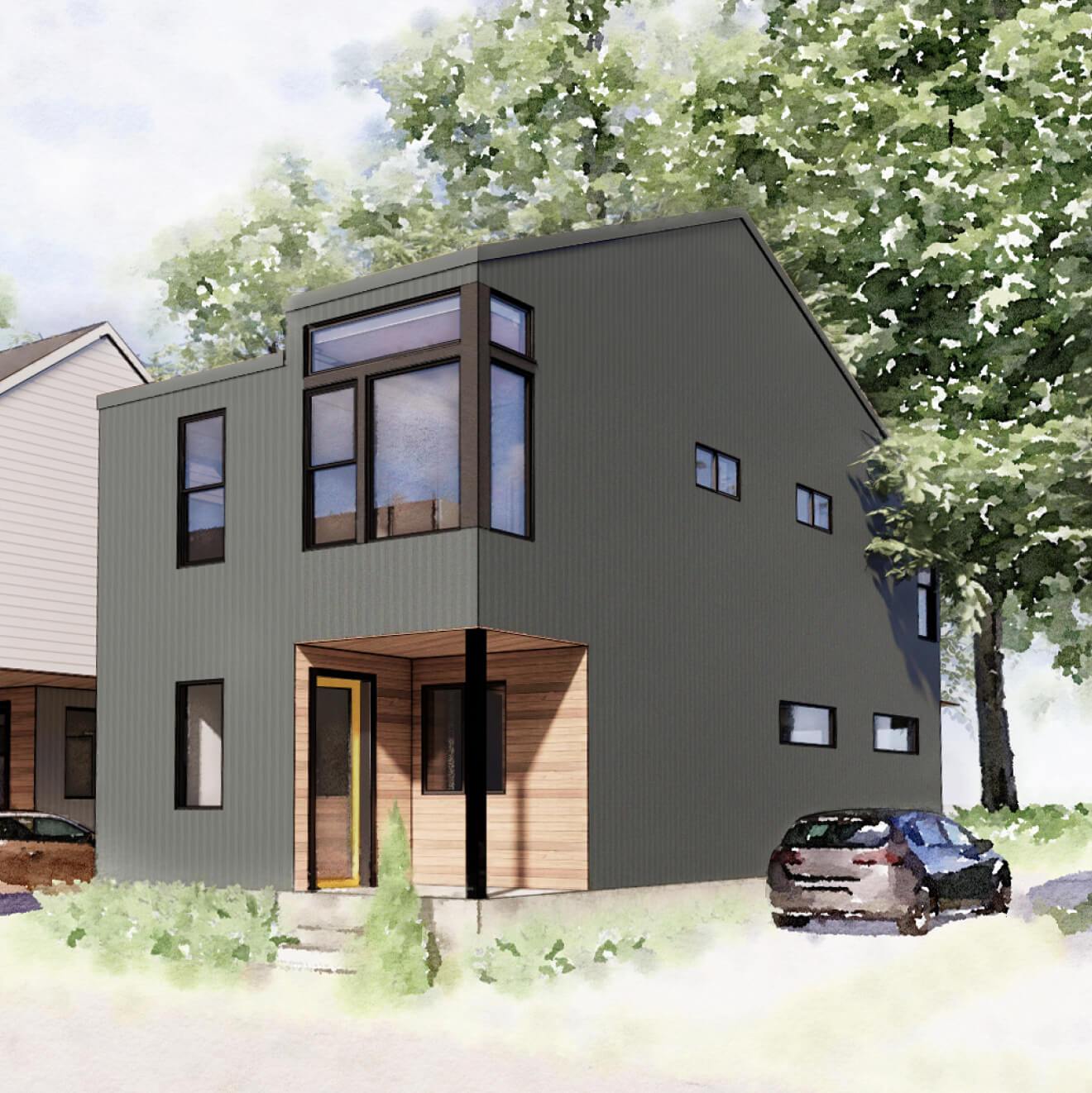 Plan B3.2:Exterior Rendering