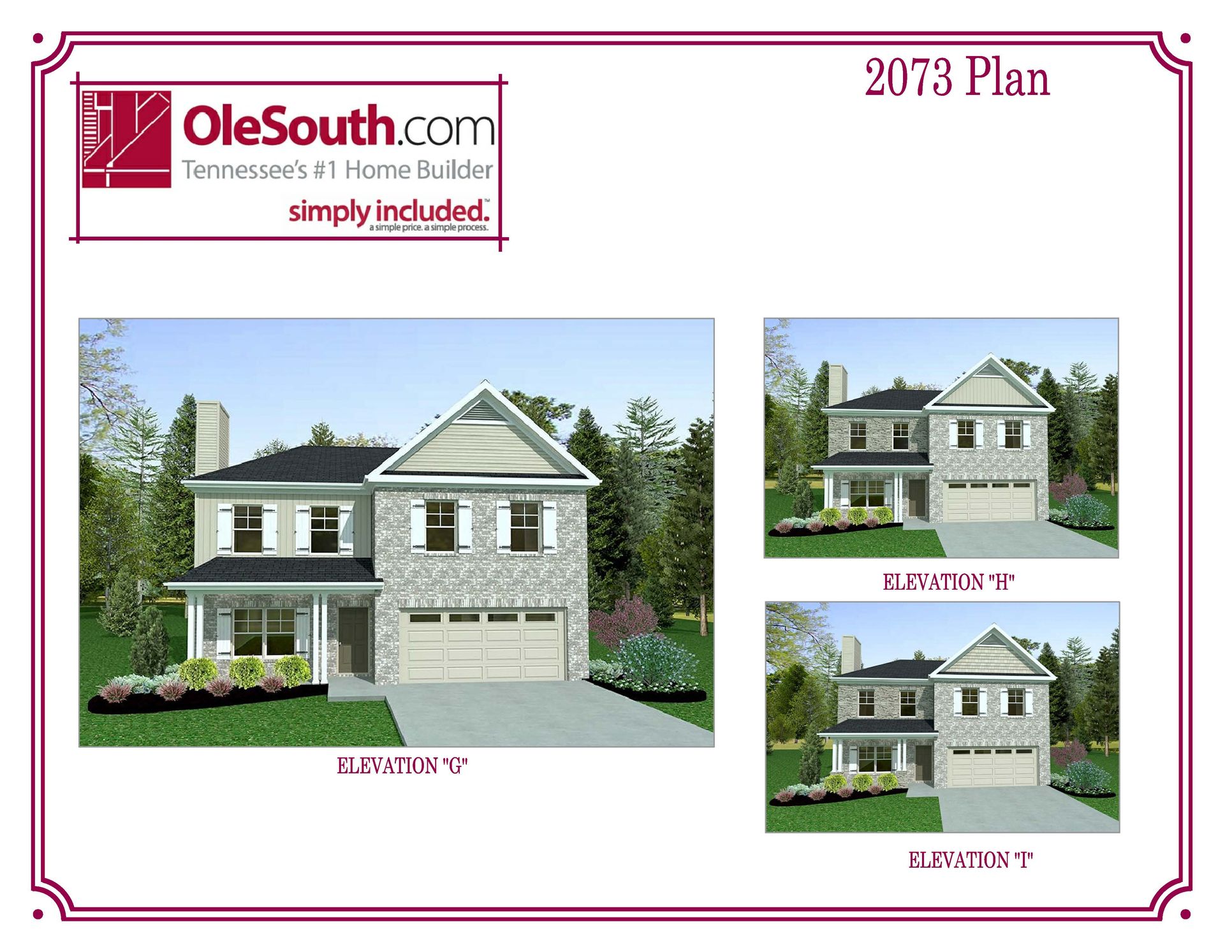 4 Sides Brick:2073 Exterior Rendering