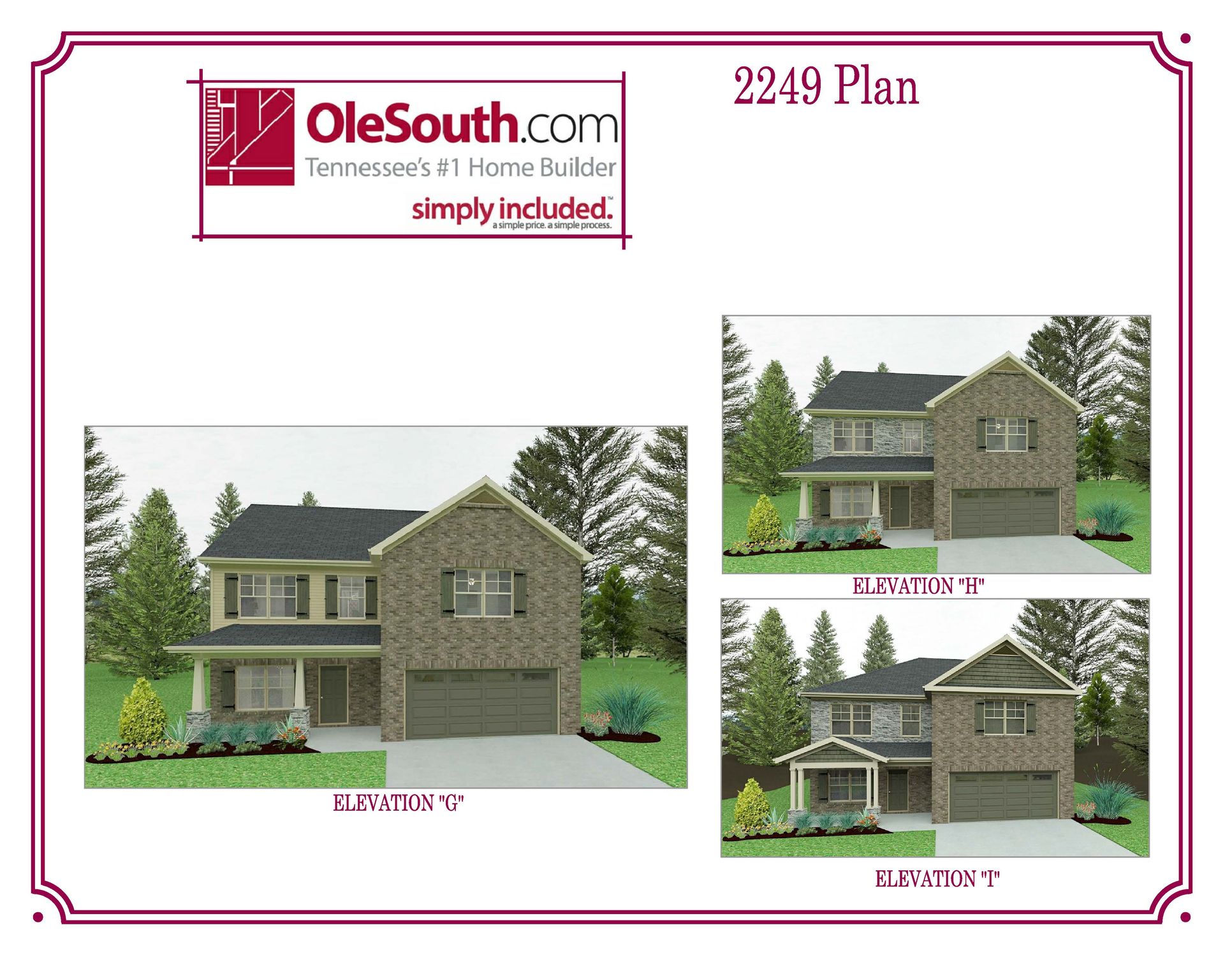4 Sides Brick:2249 Exterior Rendering