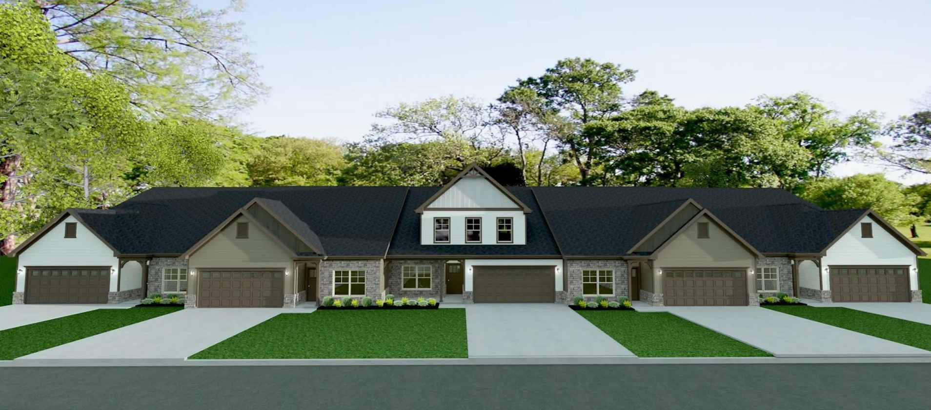 Veterans Cove Townhomes:Exterior Rendering