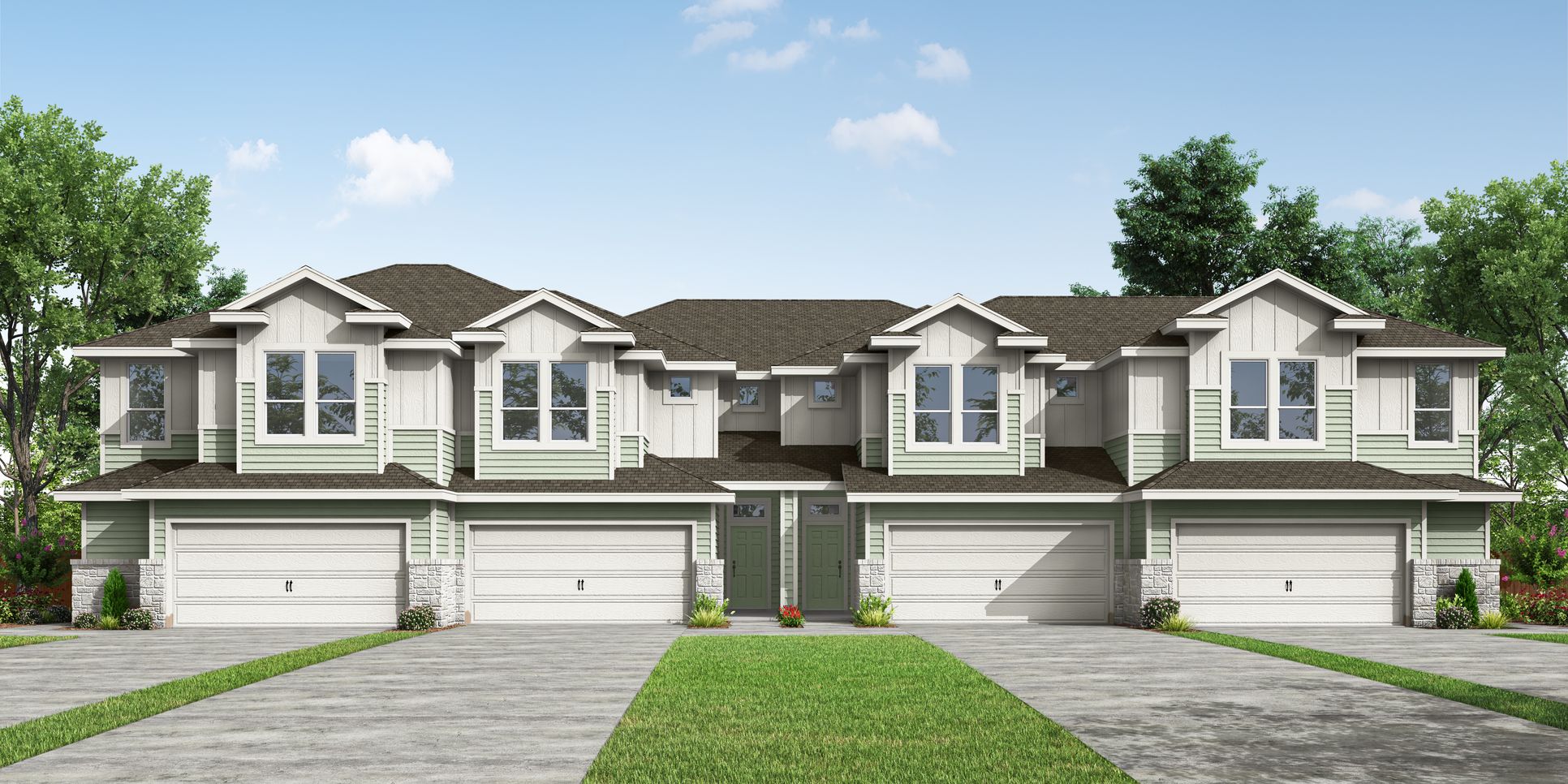 17_PH-Aus-Multi Family THs_TH 4 Plex B Stone_CS 04:17_PH-Aus-Multi Family THs_TH 4 Plex B Stone_CS 04