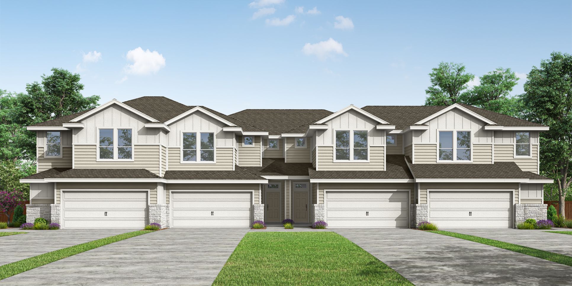 16_PH-Aus-Multi Family THs_TH 4 Plex A Stone_CS 02:16_PH-Aus-Multi Family THs_TH 4 Plex A Stone_CS 02