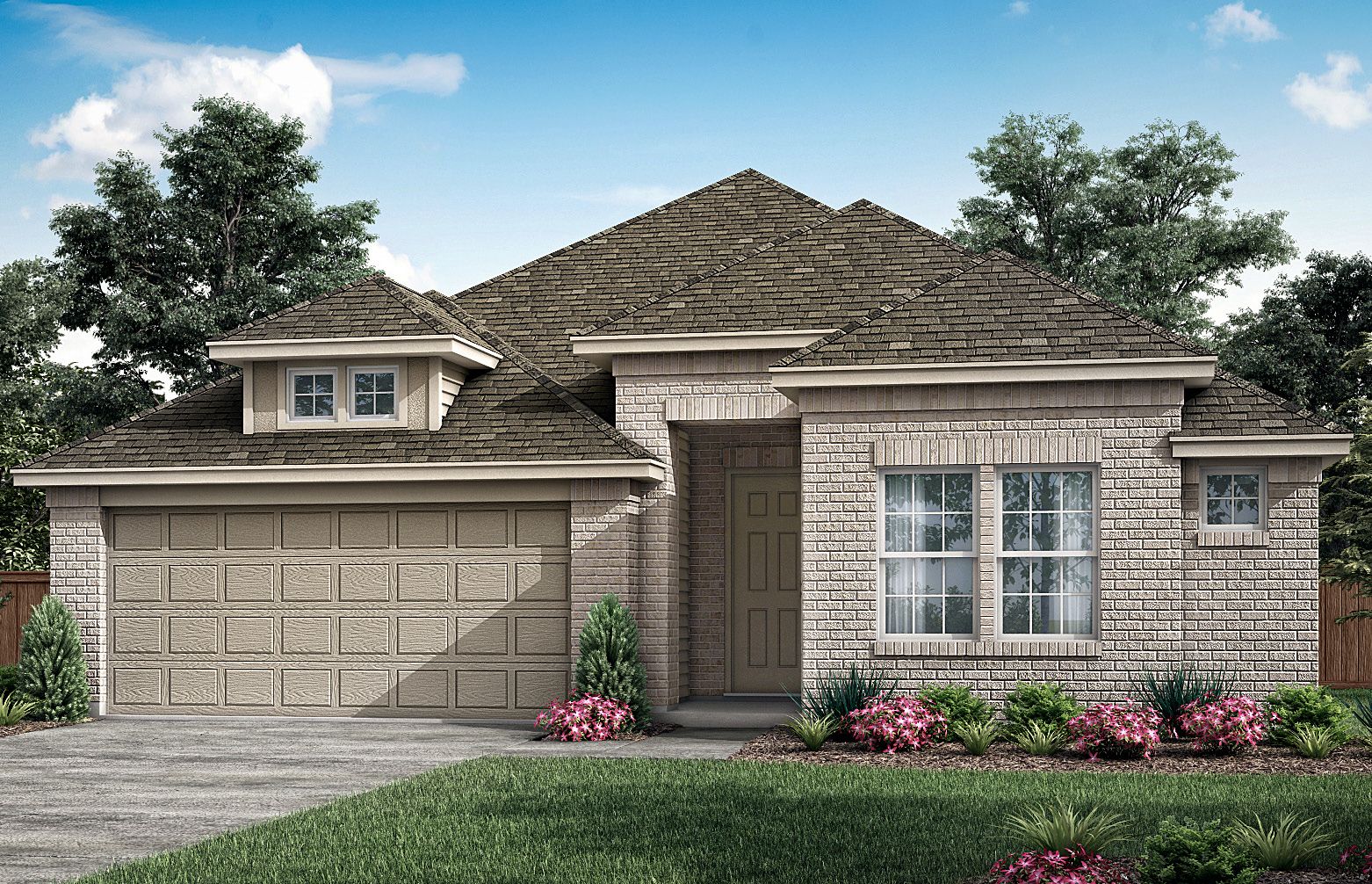 Oakmont I Elevation A Masonry:Oakmont I Elevation A Masonry