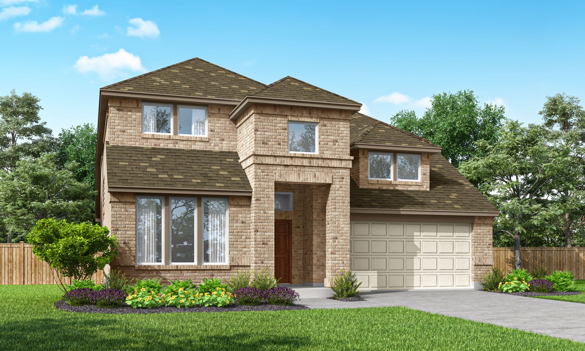 Richardson Elevation A with Masonry:Richardson Elevation A with Masonry