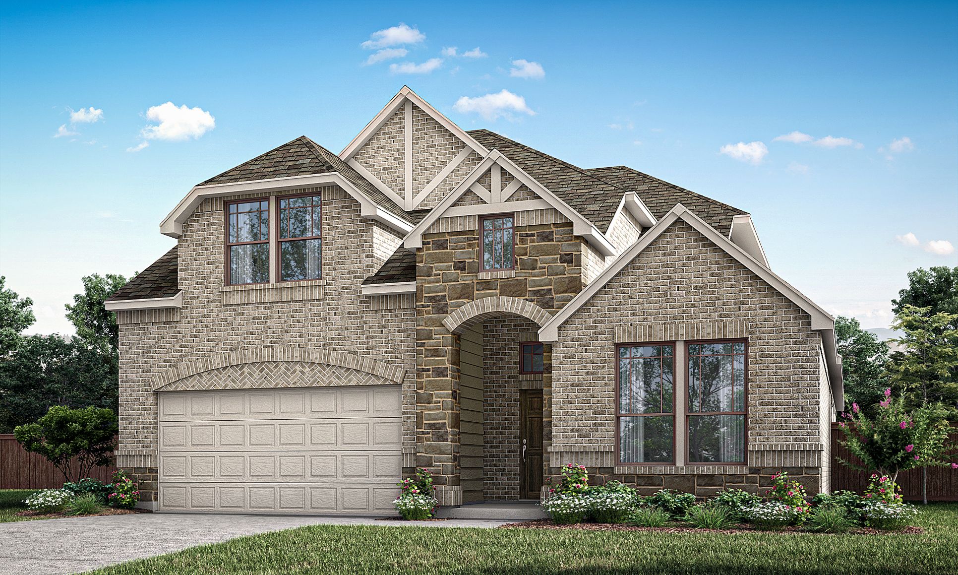 Grapevine II Elevation B Full Brick:Grapevine II Elevation B Full Brick