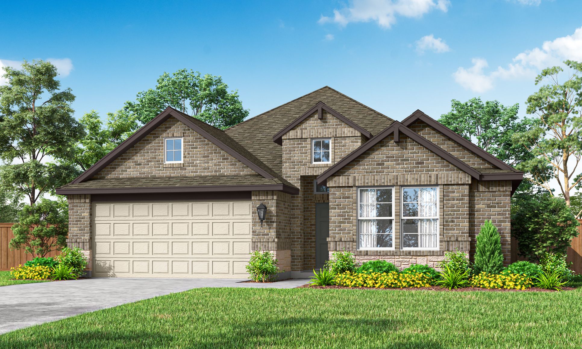 Prosper Elevation B Masonry:Prosper Elevation B Masonry