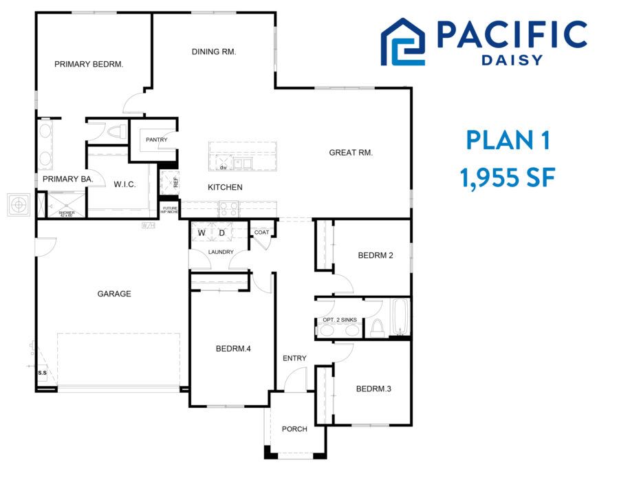 Pacific Daisy Plan 1 Floor Plan