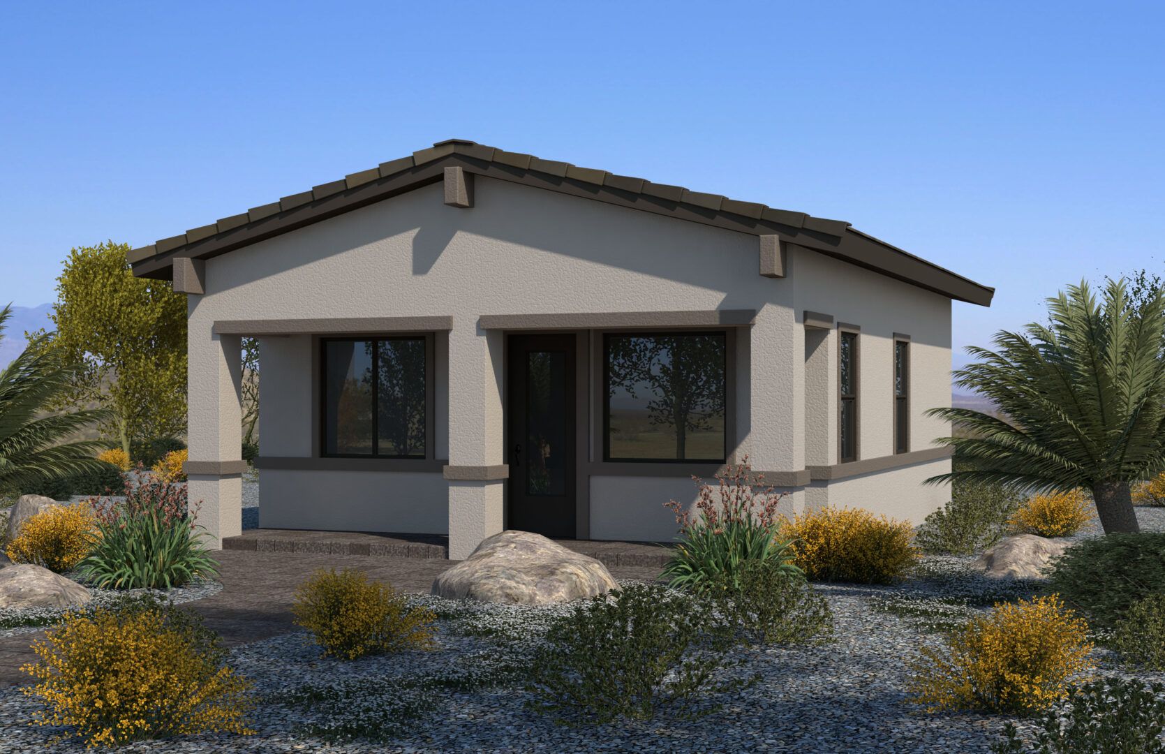 Elevation A:Guest House