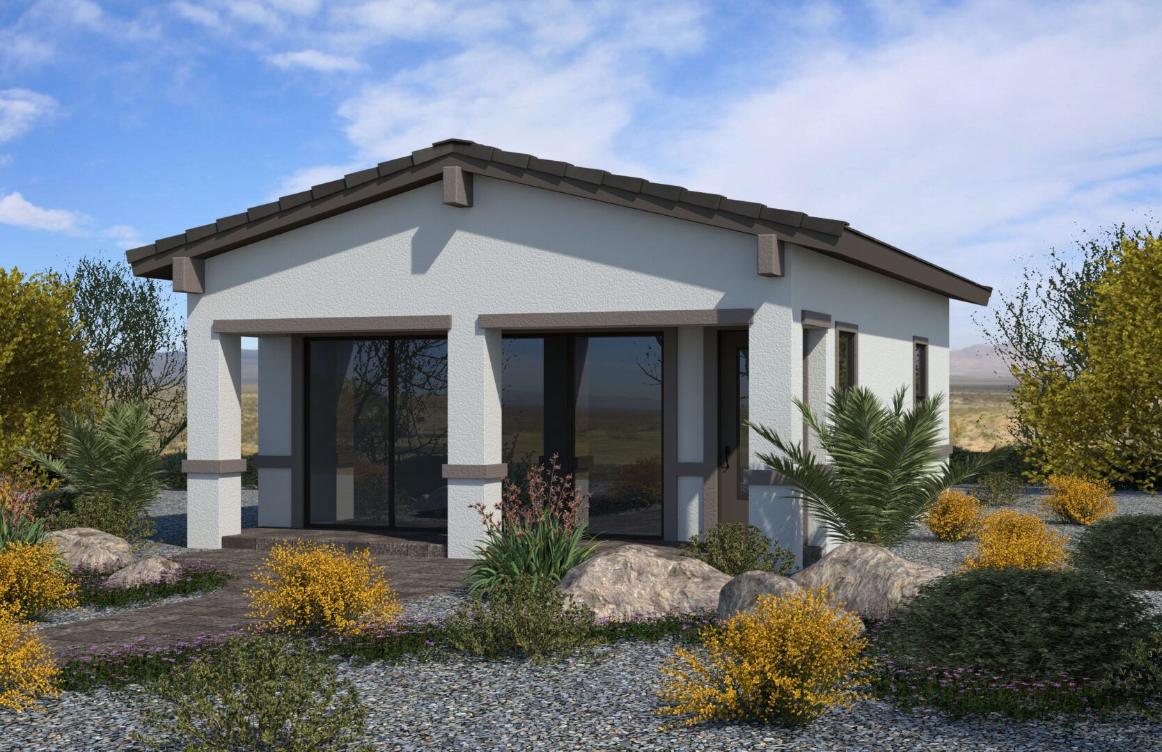 Elevation A:Pool House