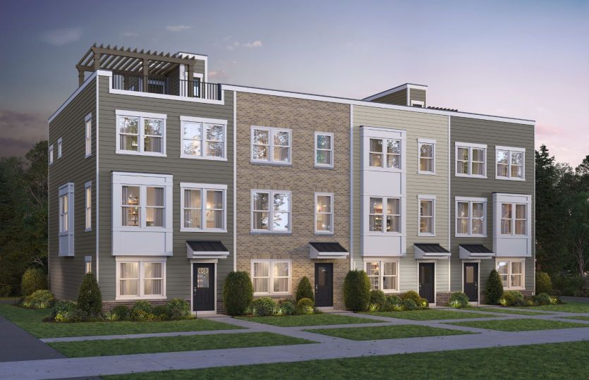 Fairwood:Townhome Exterior w/ Terrace