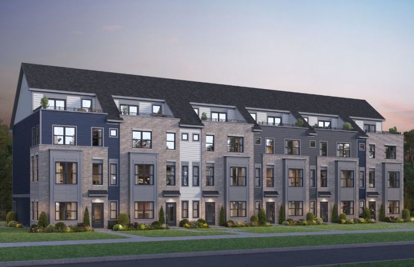 Halston:Townhome Exterior w/ Terrace