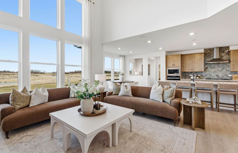 Willwood:Gathering Room Open to Kitchen