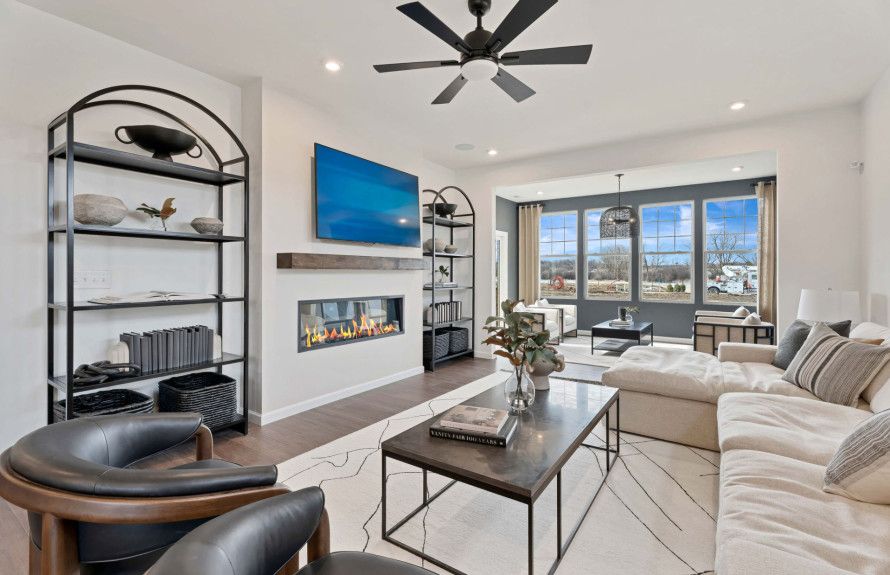 Gathering Room with Fireplace